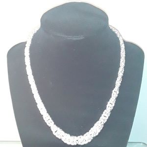 Giani Bernini Byzantine Link Collar Necklace Silve